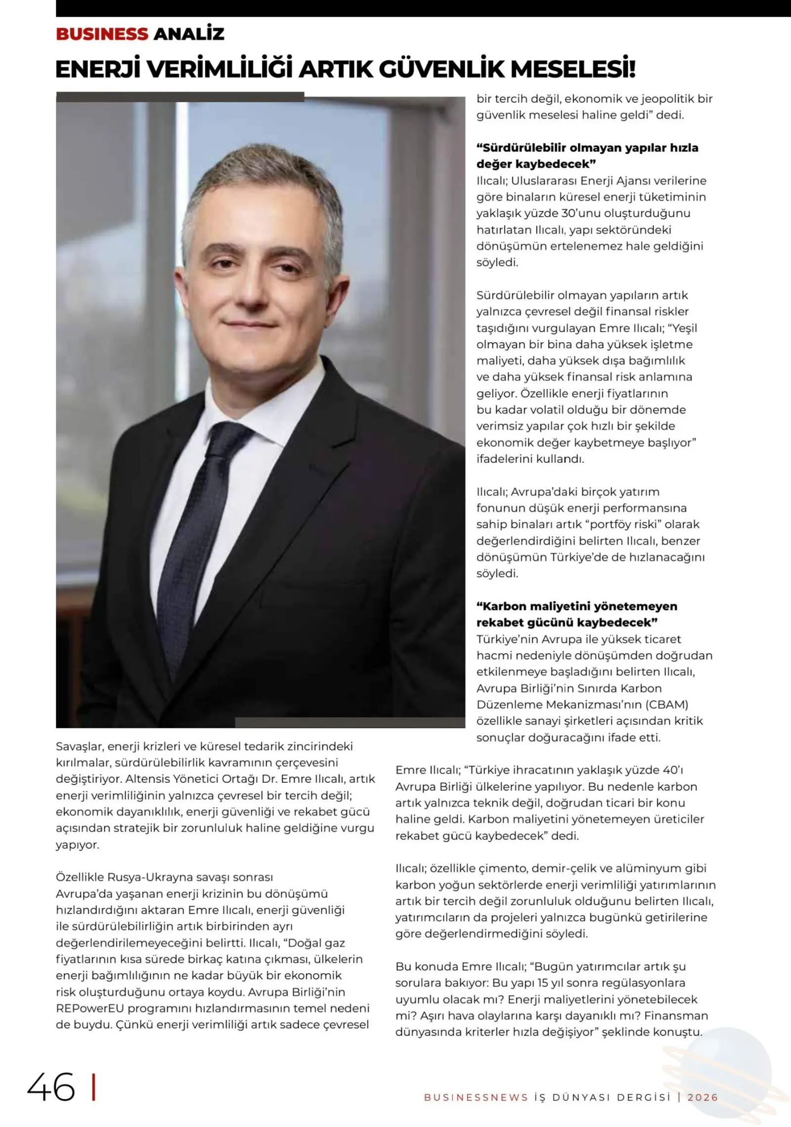 Business News (BT Media) — Enerji Verimliliği Artık Güvenlik Meselesi!