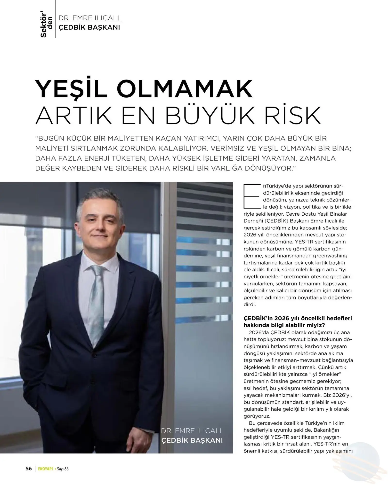 Eko Yapı — Yeşil Olmamak Artık En Büyük Risk
