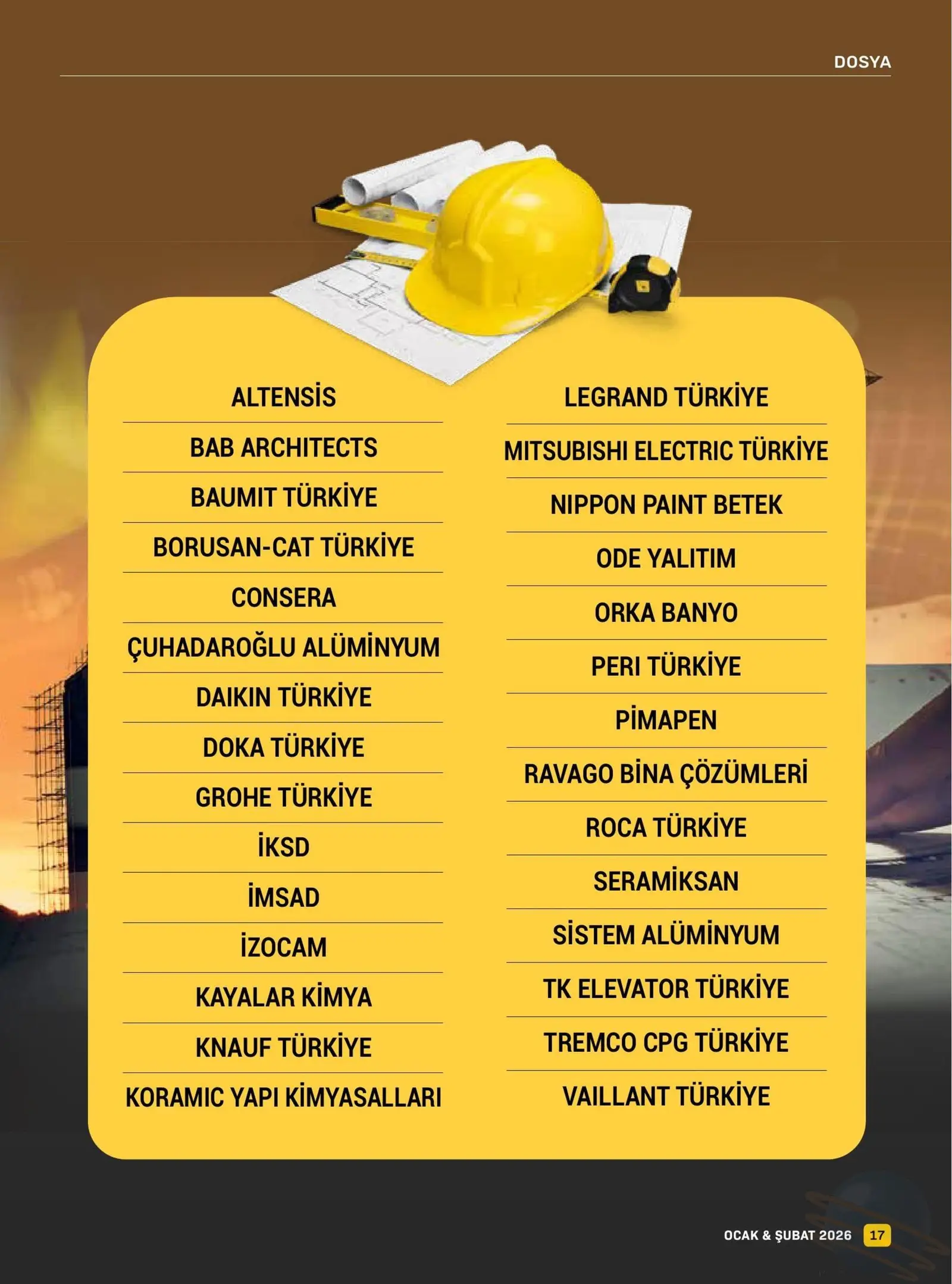 Yapı İnşaat Dergisi — Sektör Analizi